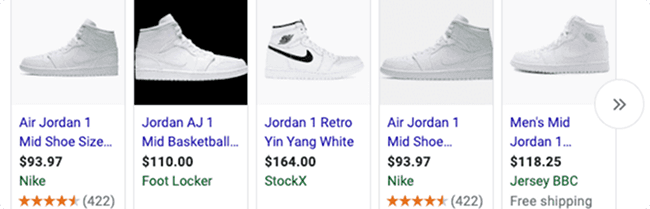 Campana shopping Google Ads