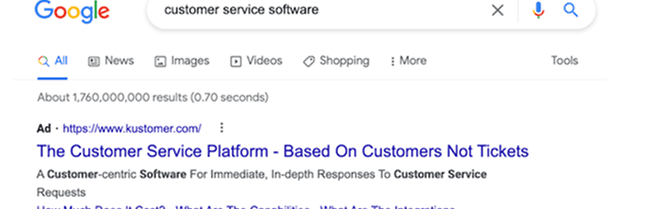 Campana de busqueda Google Ads